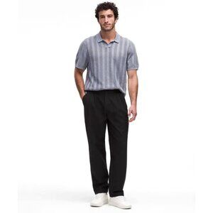 LULULEMON pants utilitech pleated twill trousers relaxed black office 30